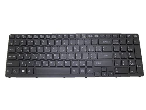 WISTAR Laptop Keyboard Compatible for Sony VAIO SVE15 SV-E15 SV-E15 SVE15 SVE151C11T SVE151D11L SVE151E11T Series (Black)
